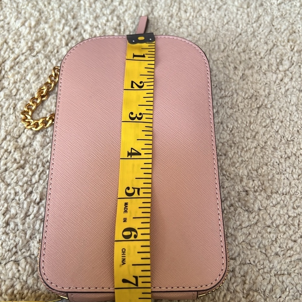 Tory Burch Emerson phone crossbody light meadow sweet in pink quartz . - Picture 6 of 9